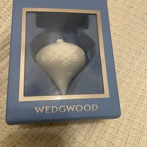 Wedgwood White Christmas Ornament